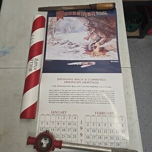 1997 Remington Bullet Knife Mini Trapper Calendar 30x20